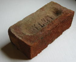 A red gritty housebrick You can build all kinds of interesting structures with bricks